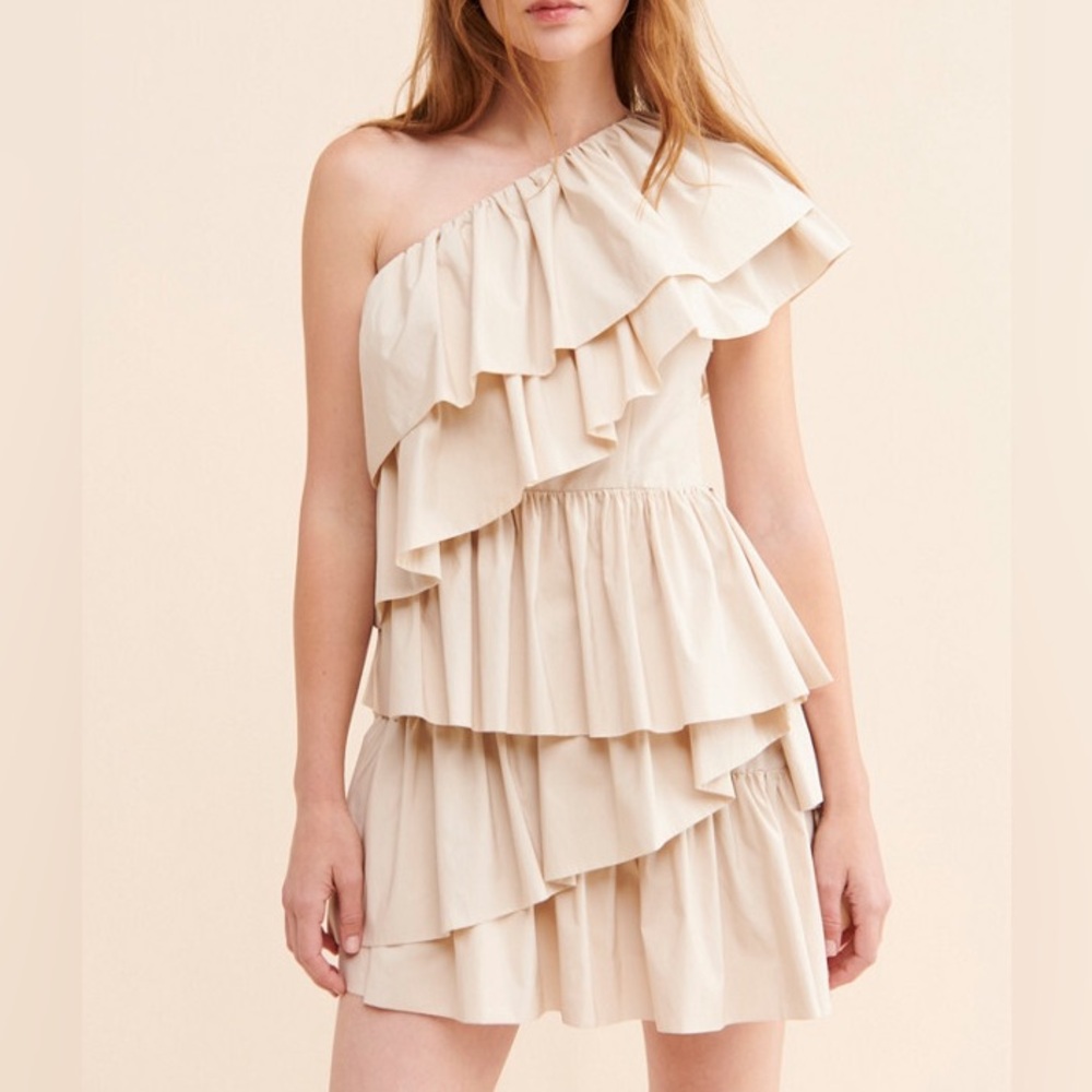 Endless Rose Ruffle One Shoulder Mini Dress